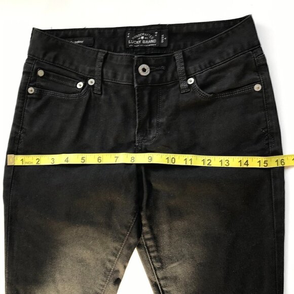 LUCKY BRAND Lolita Skinny Dark Grey Jean, Low-Rise Lightweight Denim 00/24 - Picture 13 of 16